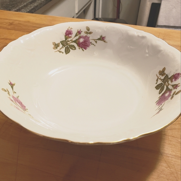 {Wawel Poland}🥀Vintage Porcelain Soup Set, Rose+Stem Pattern - Picture 5 of 6